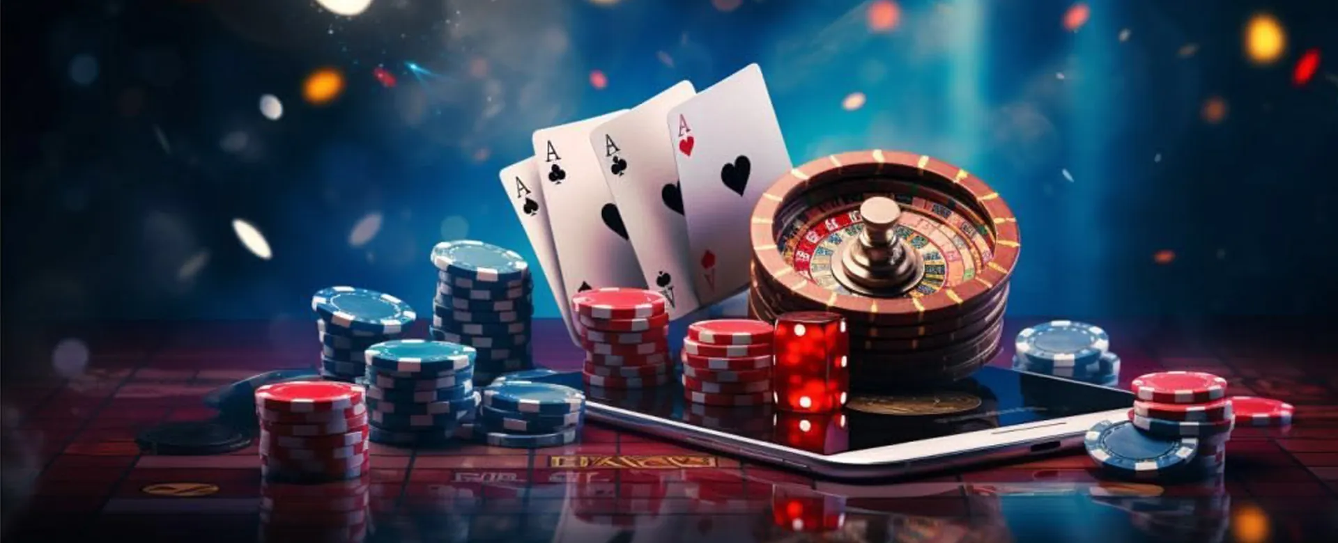 Fachai Blog Hero Image: A vibrant illustration of online casino gaming with strategic elements.